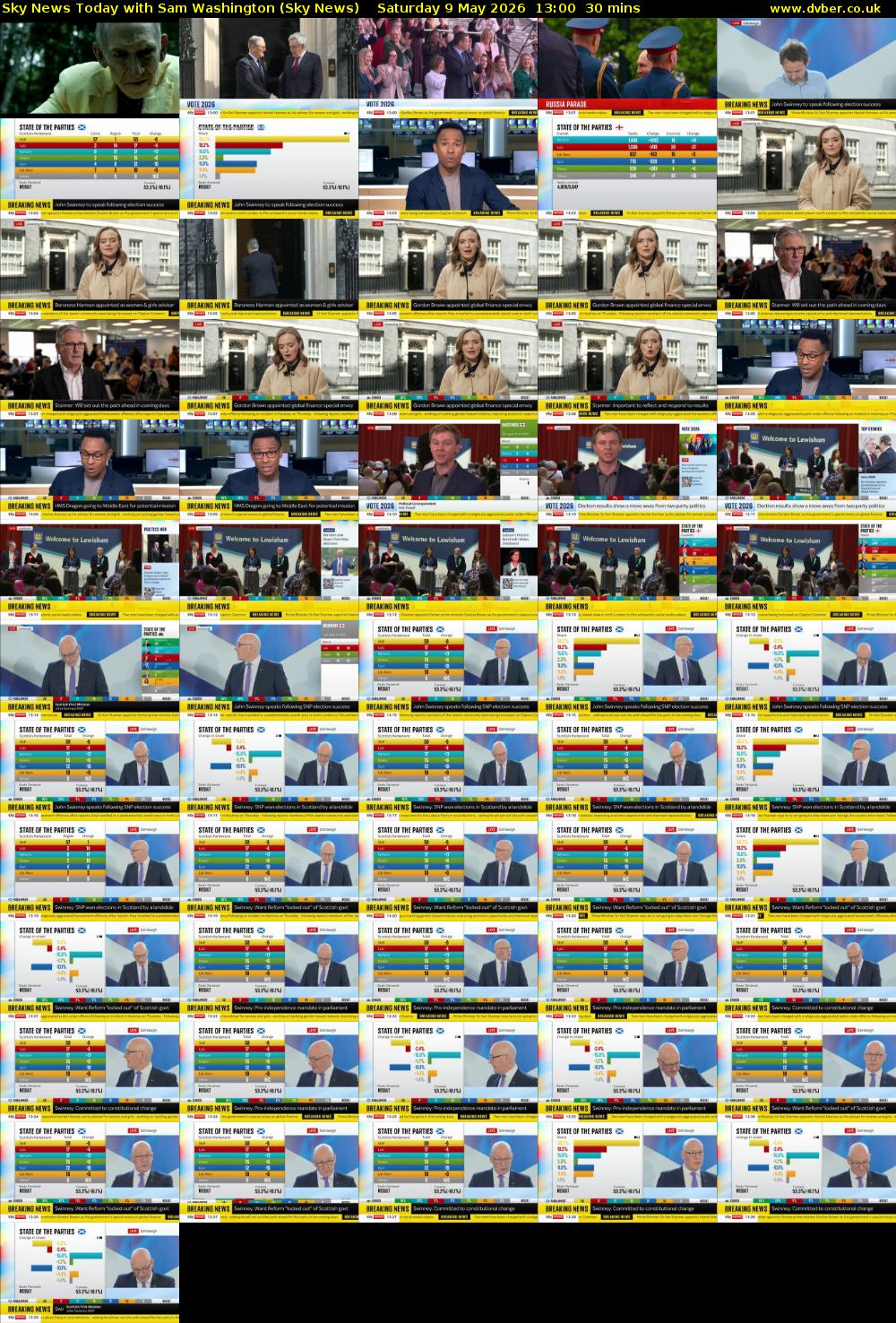 Sky News Today with Sam Washington (Sky News) Saturday 9 May 2026 13:00 - 13:30
