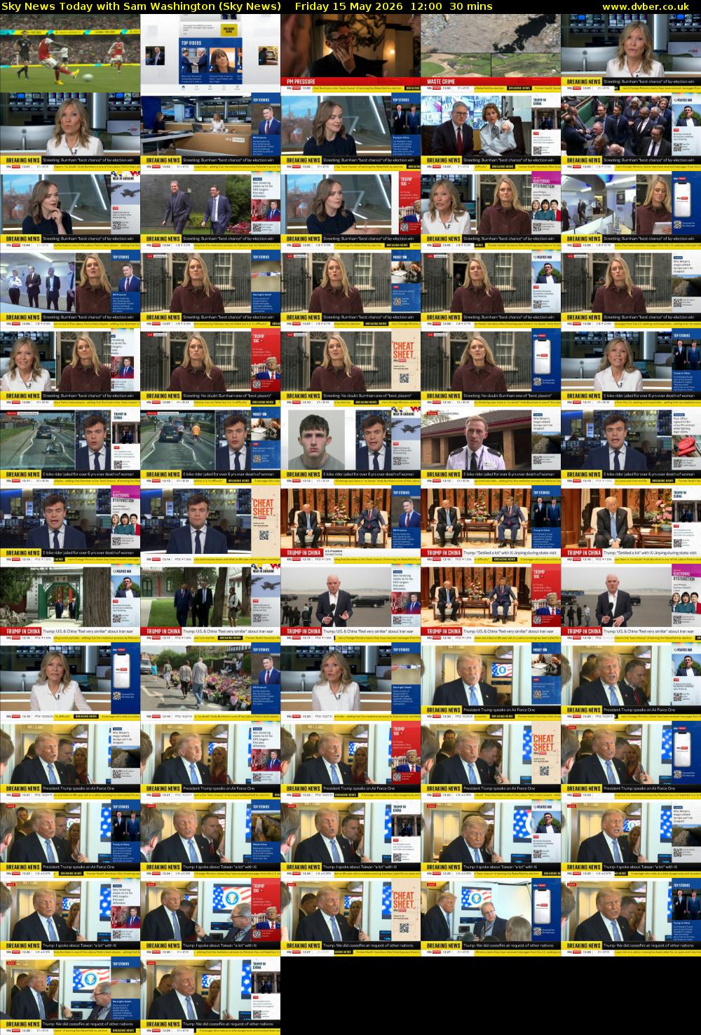 Sky News Today with Sam Washington (Sky News) Friday 15 May 2026 12:00 - 12:30