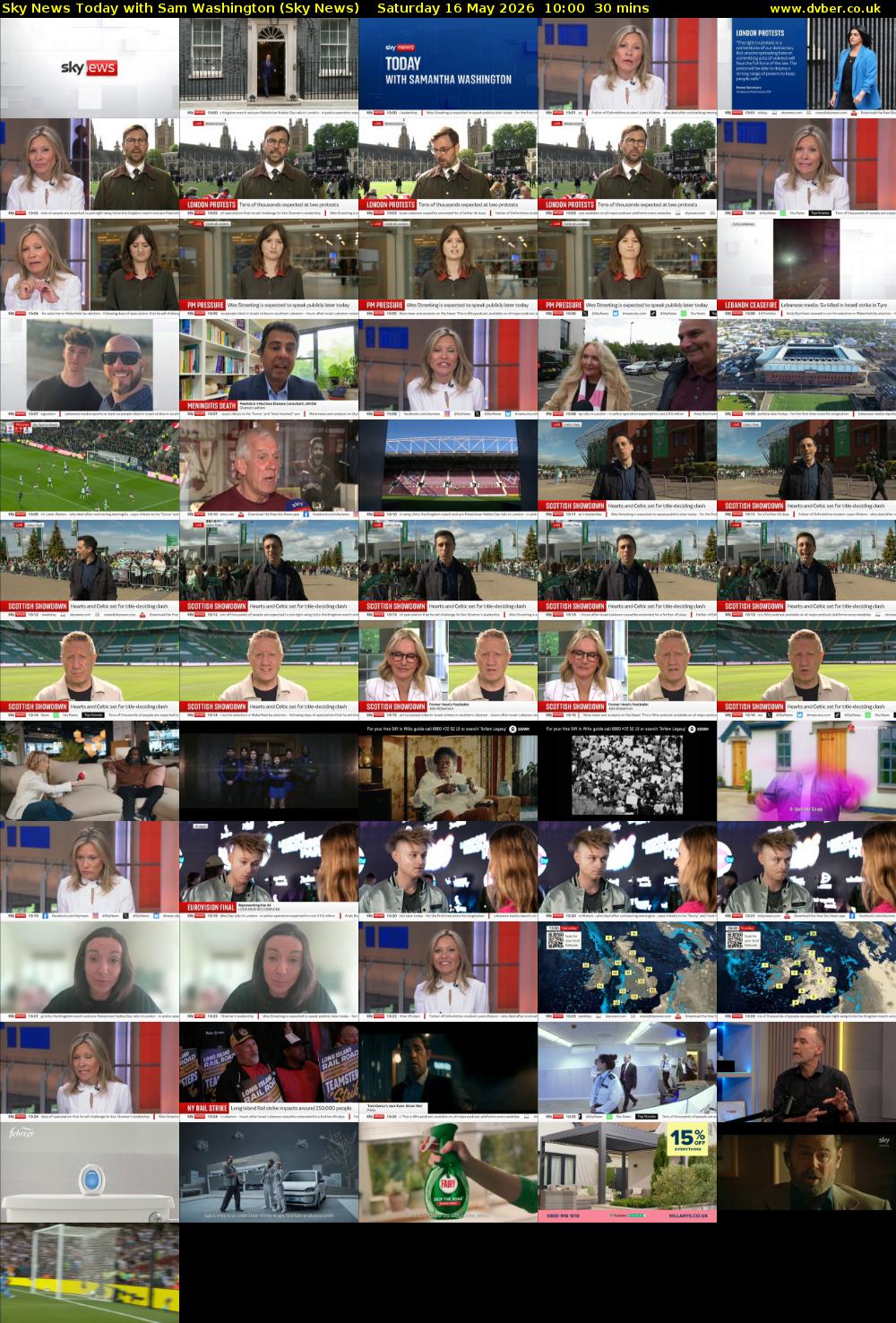 Sky News Today with Sam Washington (Sky News) Saturday 16 May 2026 10:00 - 10:30