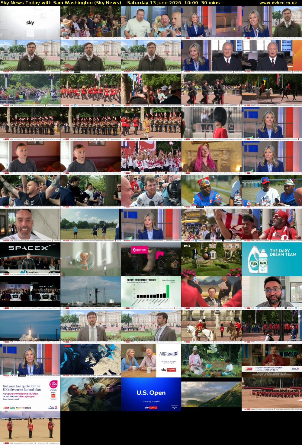 Sky News Today with Sam Washington (Sky News) Saturday 13 June 2026 10:00 - 10:30