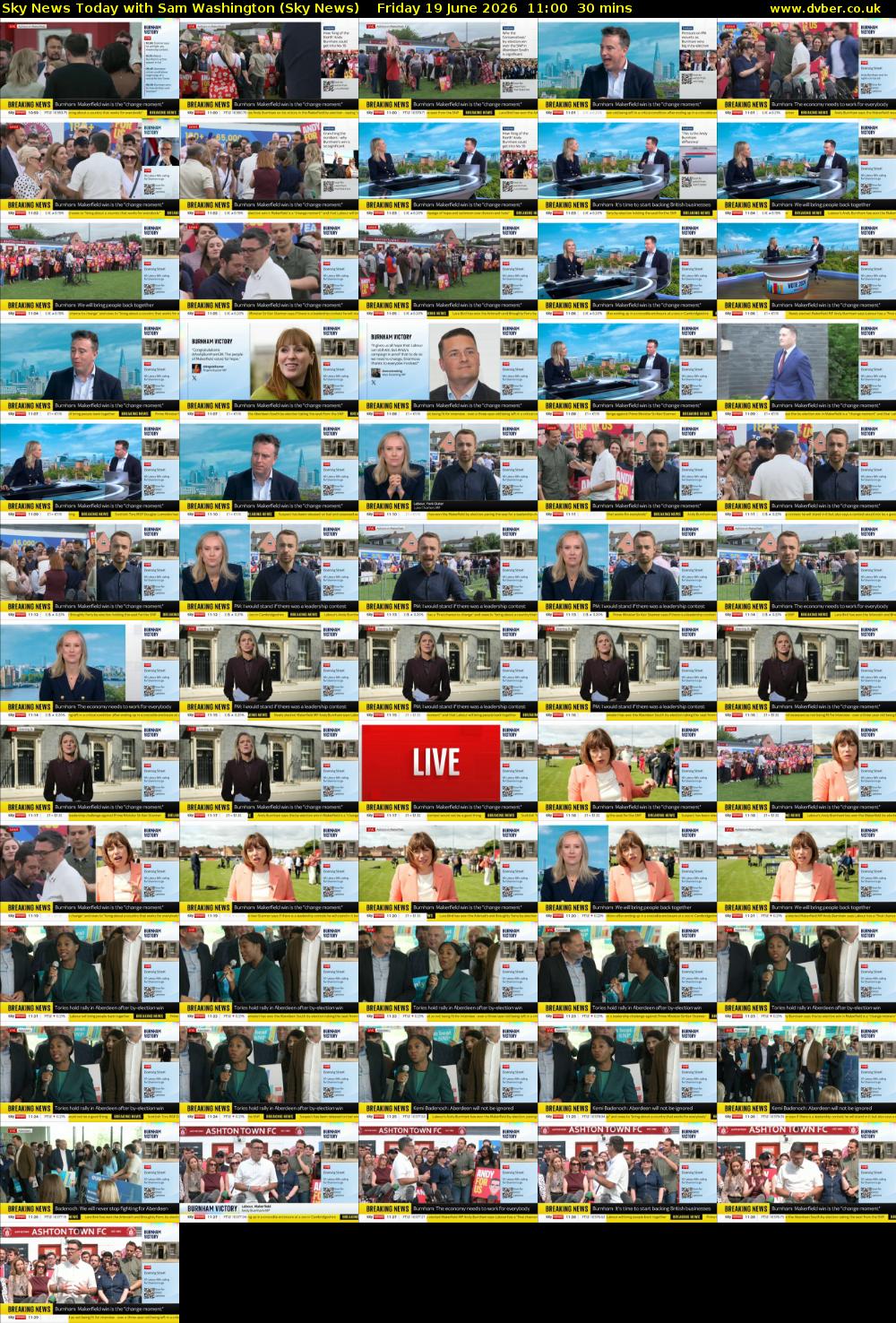 Sky News Today with Sam Washington (Sky News) Friday 19 June 2026 11:00 - 11:30
