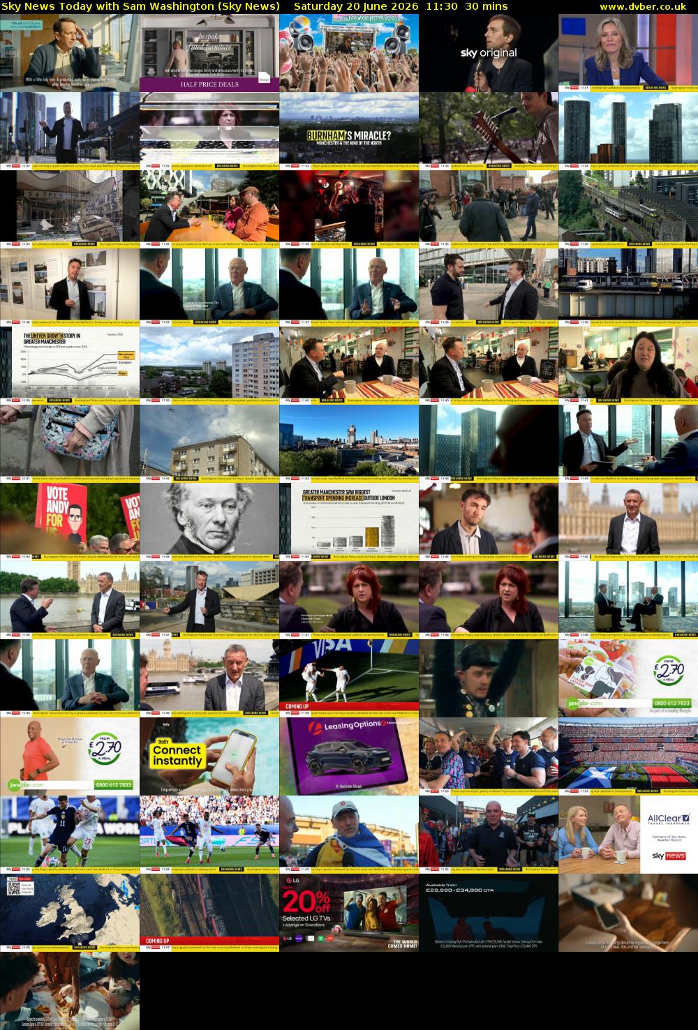 Sky News Today with Sam Washington (Sky News) Saturday 20 June 2026 11:30 - 12:00