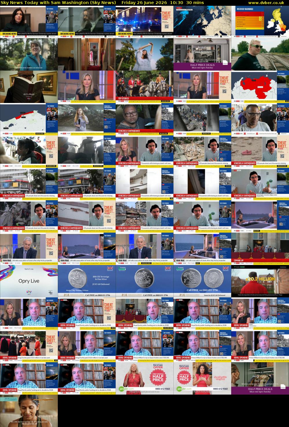 Sky News Today with Sam Washington (Sky News) Friday 26 June 2026 10:30 - 11:00