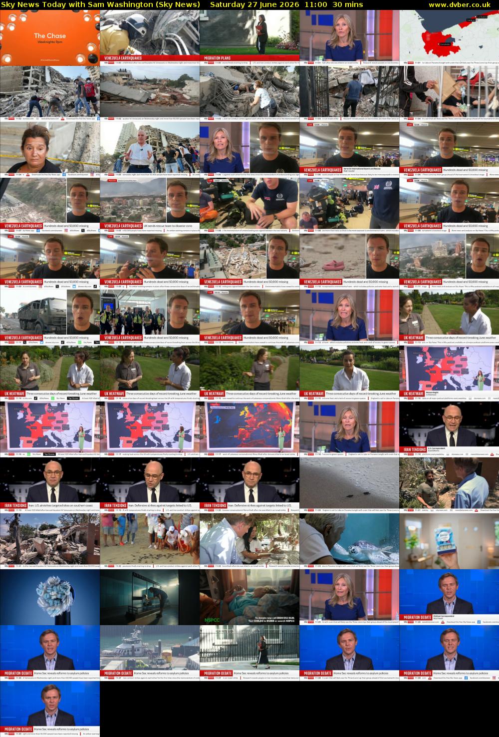 Sky News Today with Sam Washington (Sky News) Saturday 27 June 2026 11:00 - 11:30