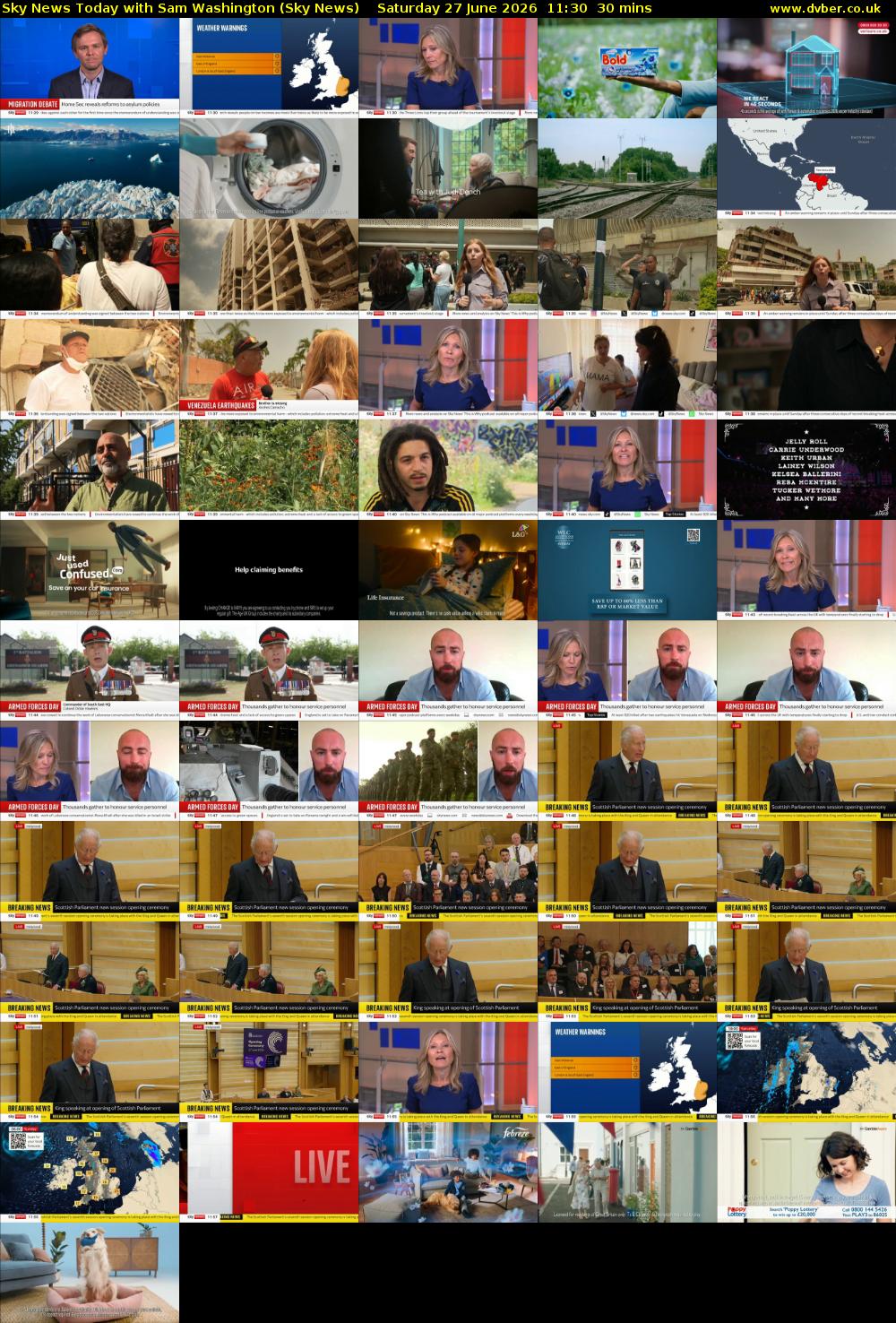Sky News Today with Sam Washington (Sky News) Saturday 27 June 2026 11:30 - 12:00