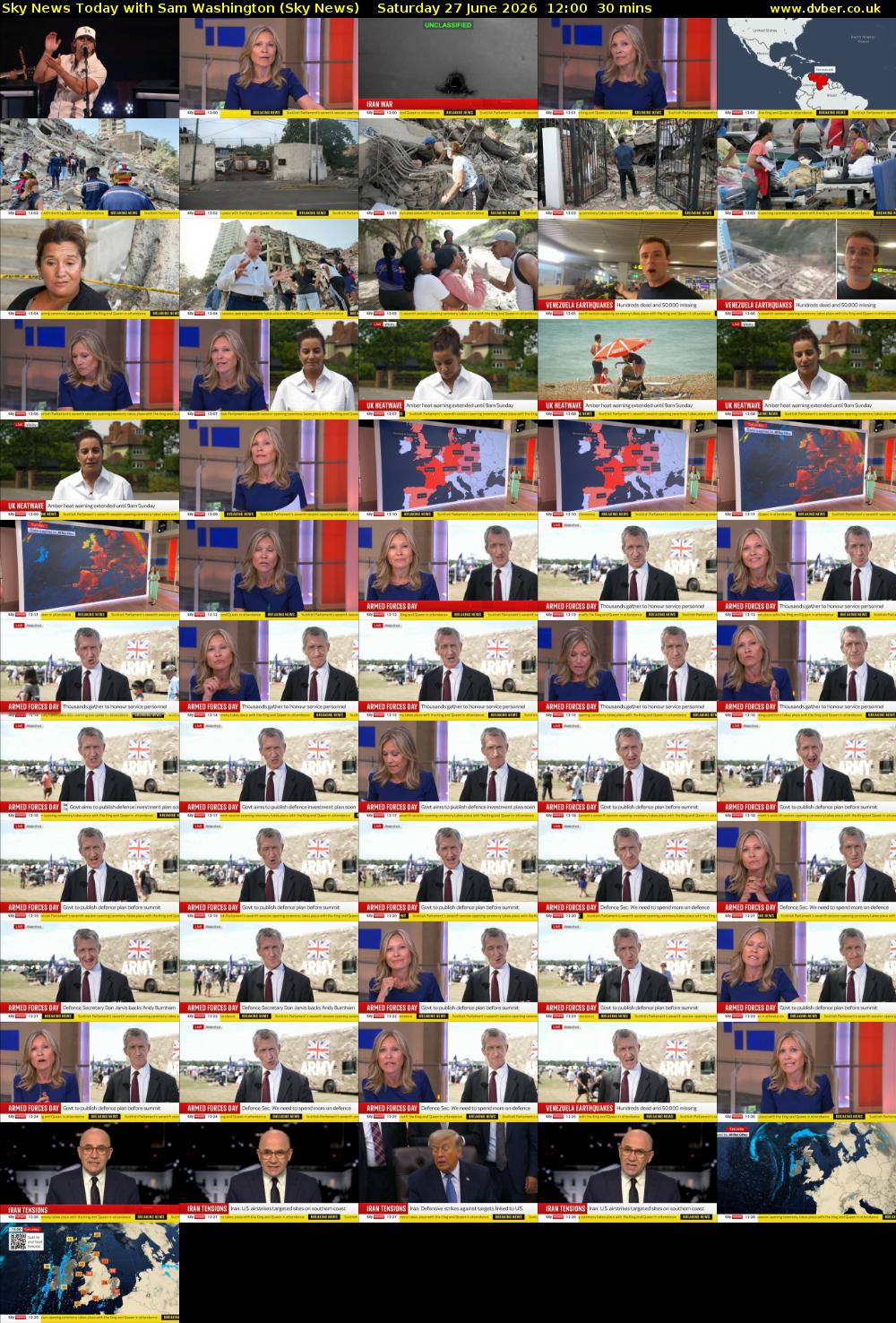 Sky News Today with Sam Washington (Sky News) Saturday 27 June 2026 12:00 - 12:30