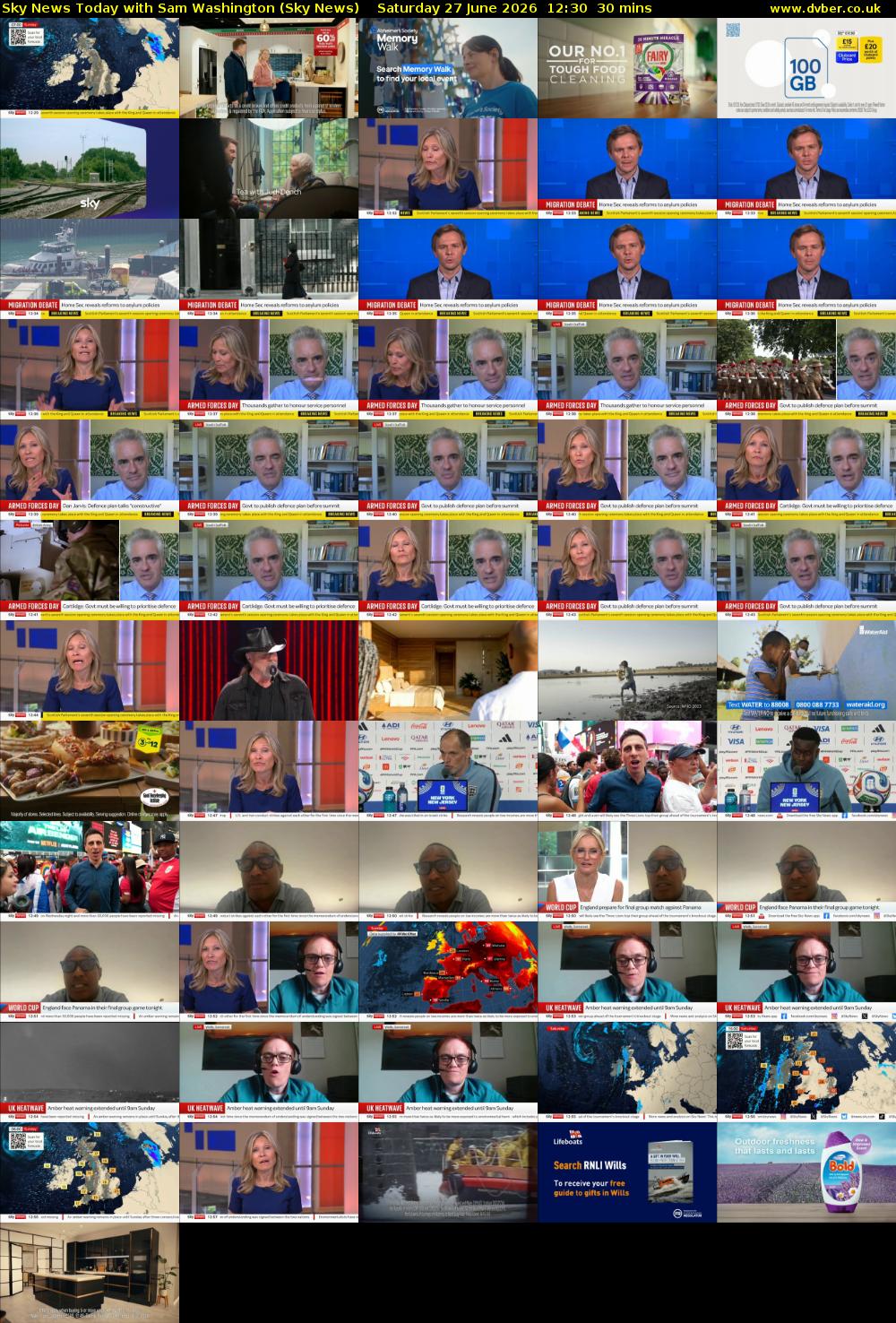 Sky News Today with Sam Washington (Sky News) Saturday 27 June 2026 12:30 - 13:00