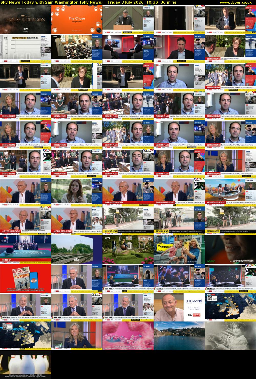 Sky News Today with Sam Washington (Sky News) Friday 3 July 2026 10:30 - 11:00