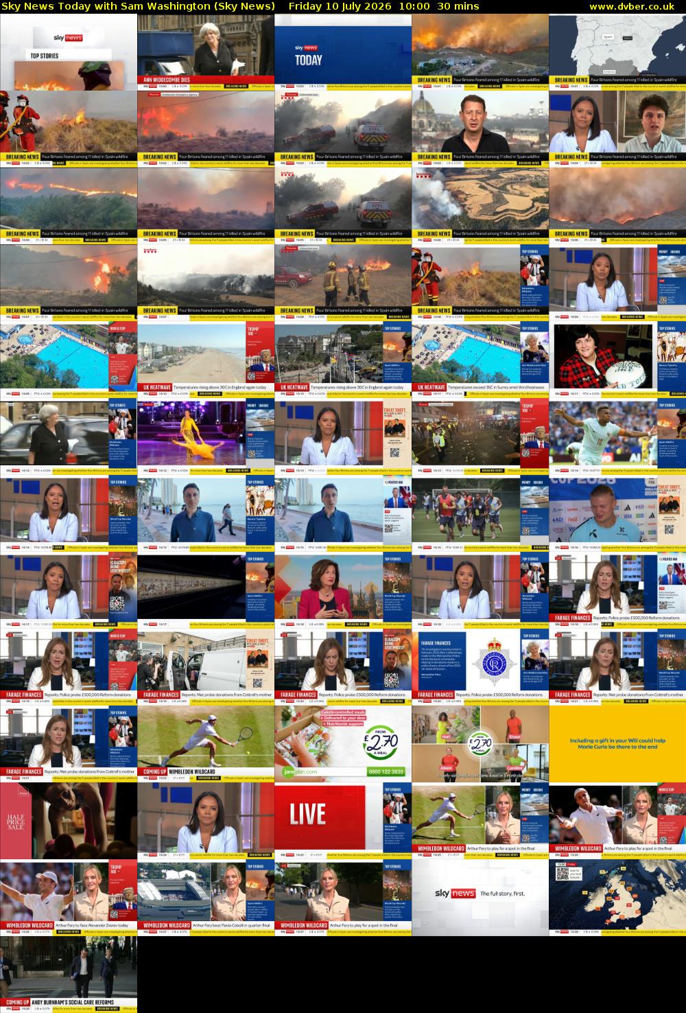 Sky News Today with Sam Washington (Sky News) Friday 10 July 2026 10:00 - 10:30