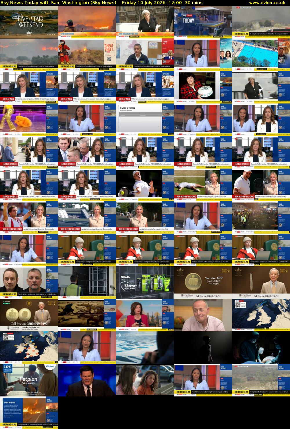 Sky News Today with Sam Washington (Sky News) Friday 10 July 2026 12:00 - 12:30