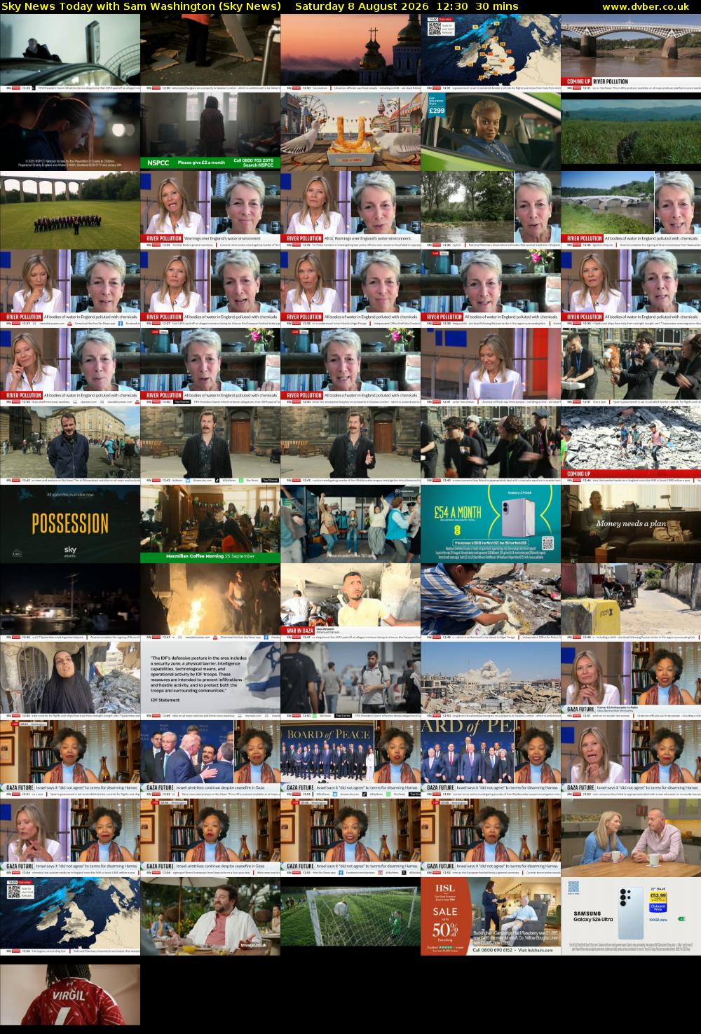 Sky News Today with Sam Washington (Sky News) Saturday 8 August 2026 12:30 - 13:00