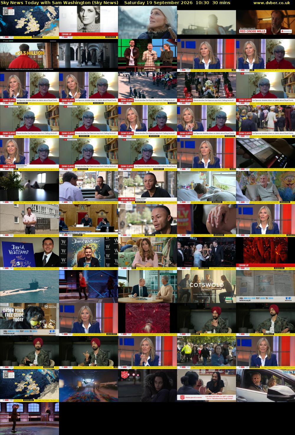 Sky News Today with Sam Washington (Sky News) Saturday 19 September 2026 10:30 - 11:00