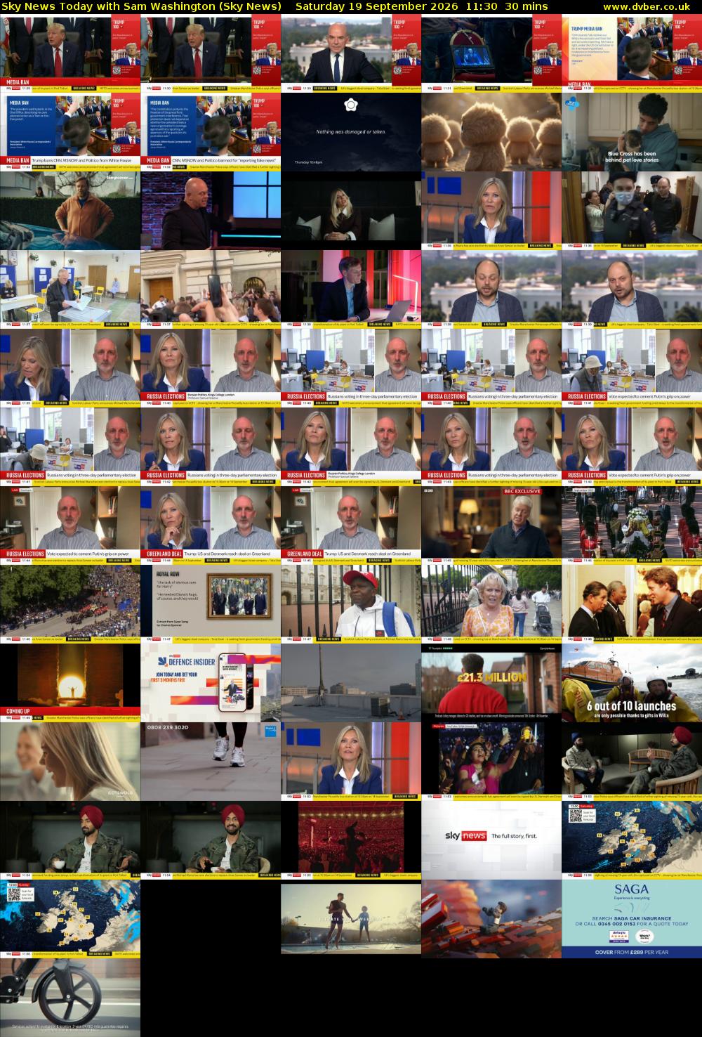 Sky News Today with Sam Washington (Sky News) Saturday 19 September 2026 11:30 - 12:00