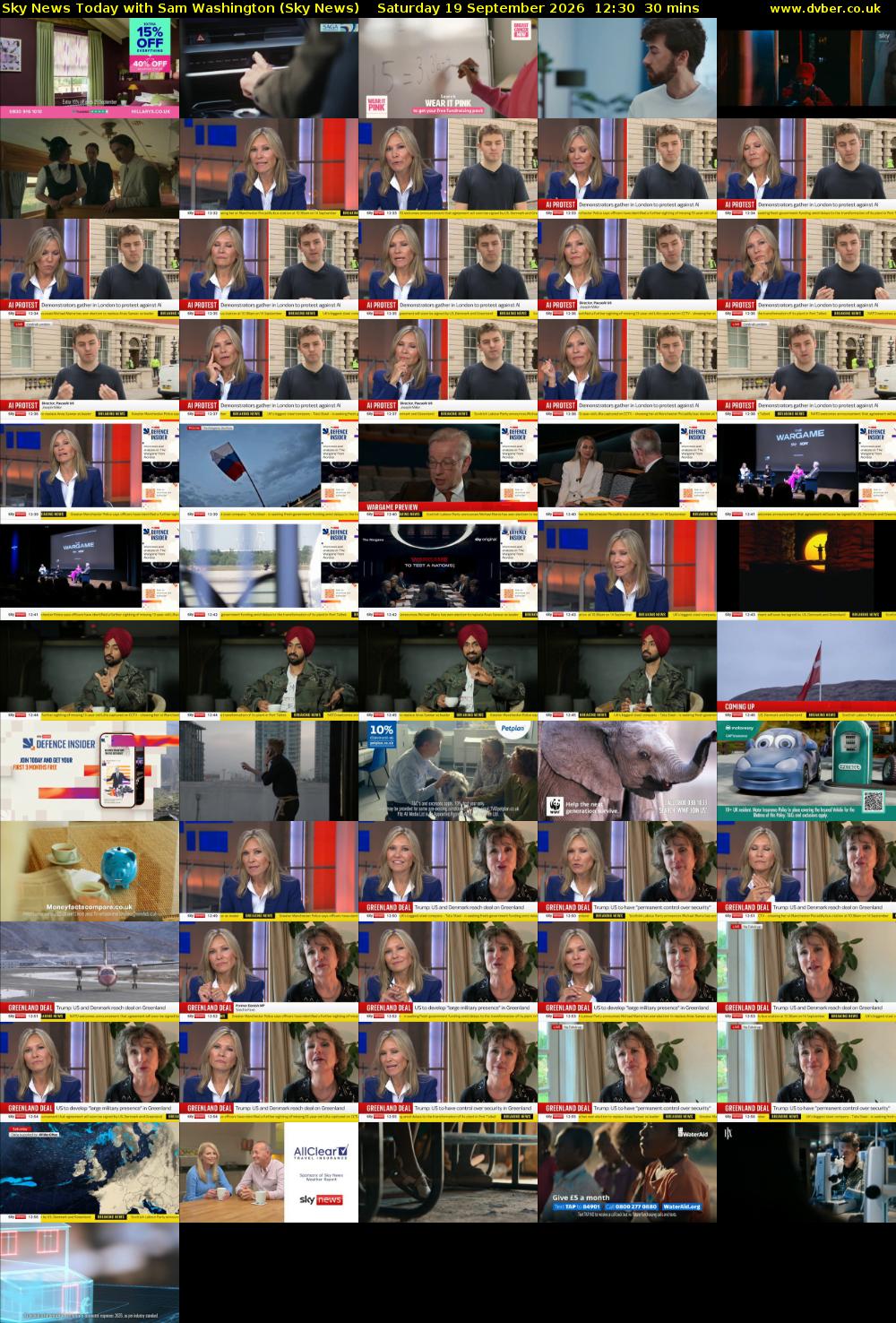 Sky News Today with Sam Washington (Sky News) Saturday 19 September 2026 12:30 - 13:00