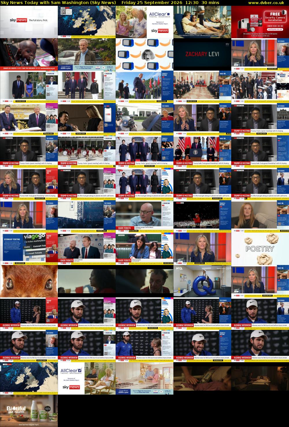 Sky News Today with Sam Washington (Sky News) Friday 25 September 2026 12:30 - 13:00