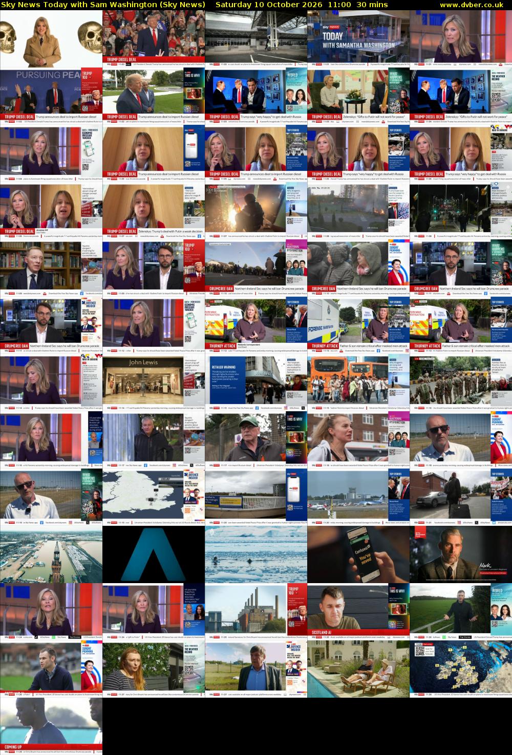 Sky News Today with Sam Washington (Sky News) Saturday 10 October 2026 11:00 - 11:30