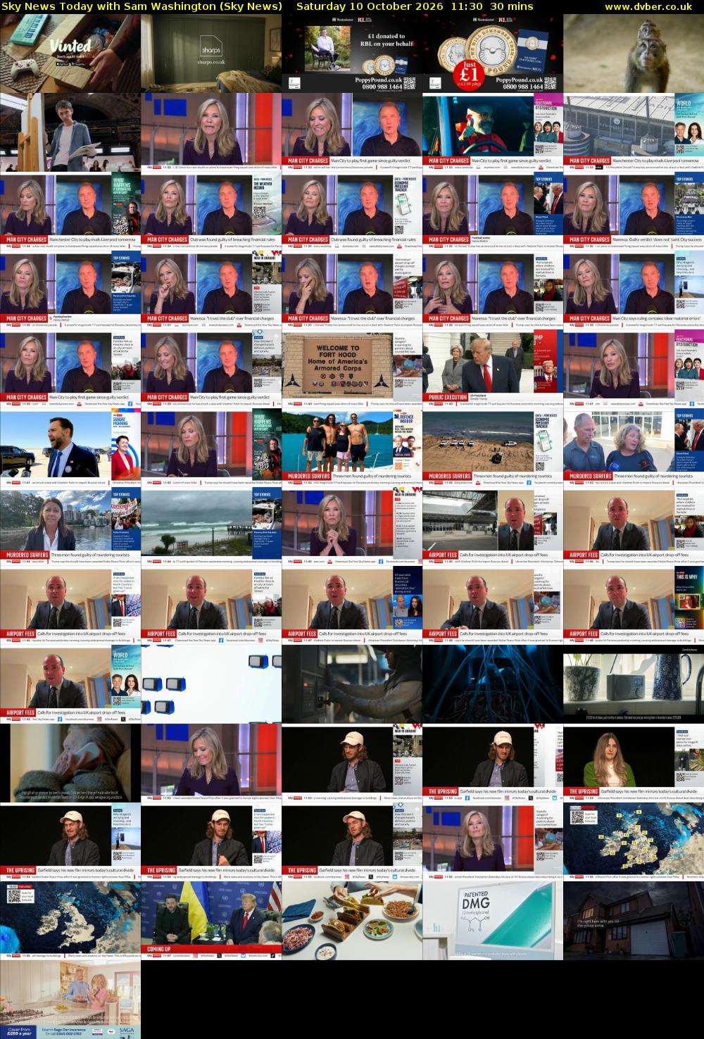 Sky News Today with Sam Washington (Sky News) Saturday 10 October 2026 11:30 - 12:00