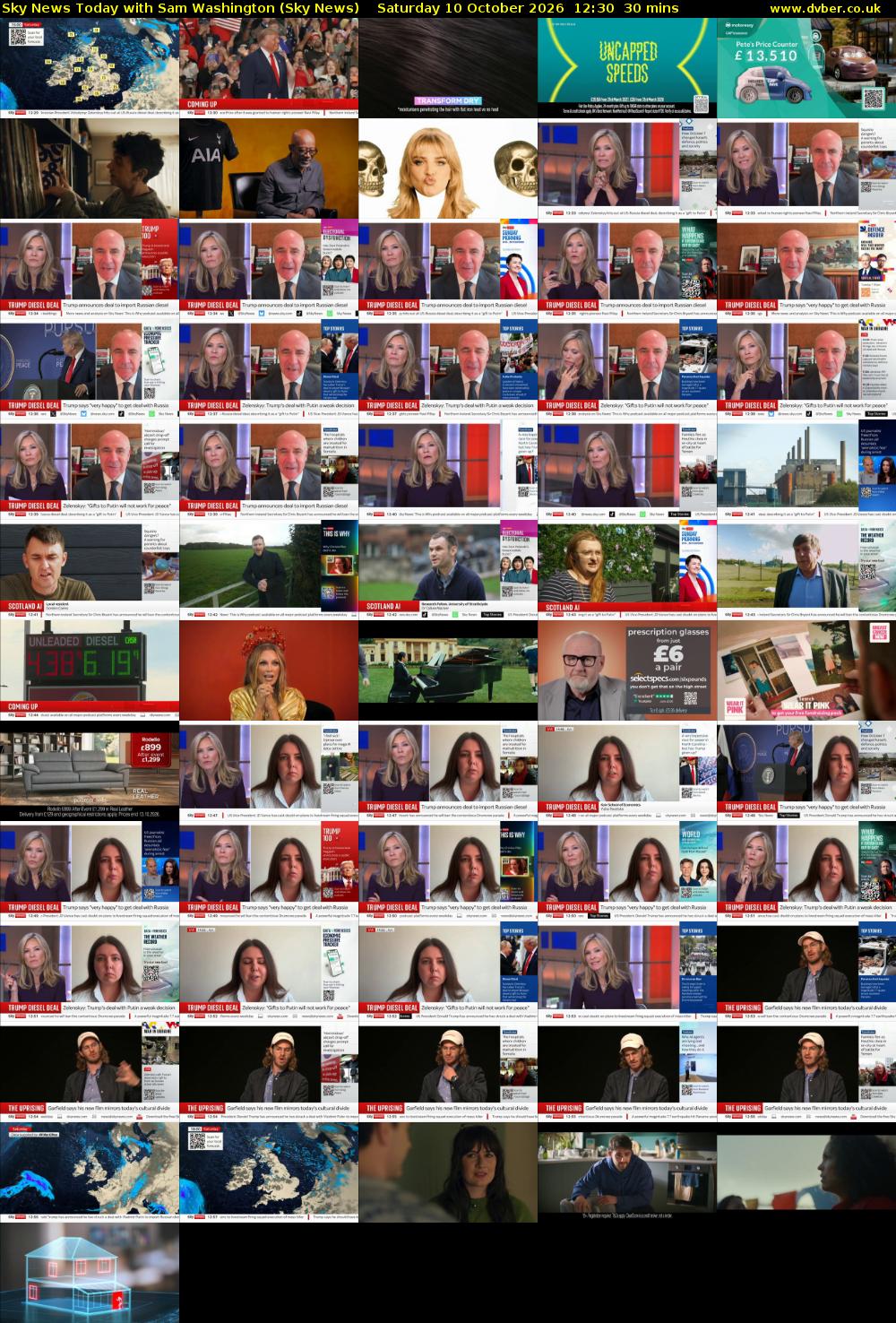 Sky News Today with Sam Washington (Sky News) Saturday 10 October 2026 12:30 - 13:00