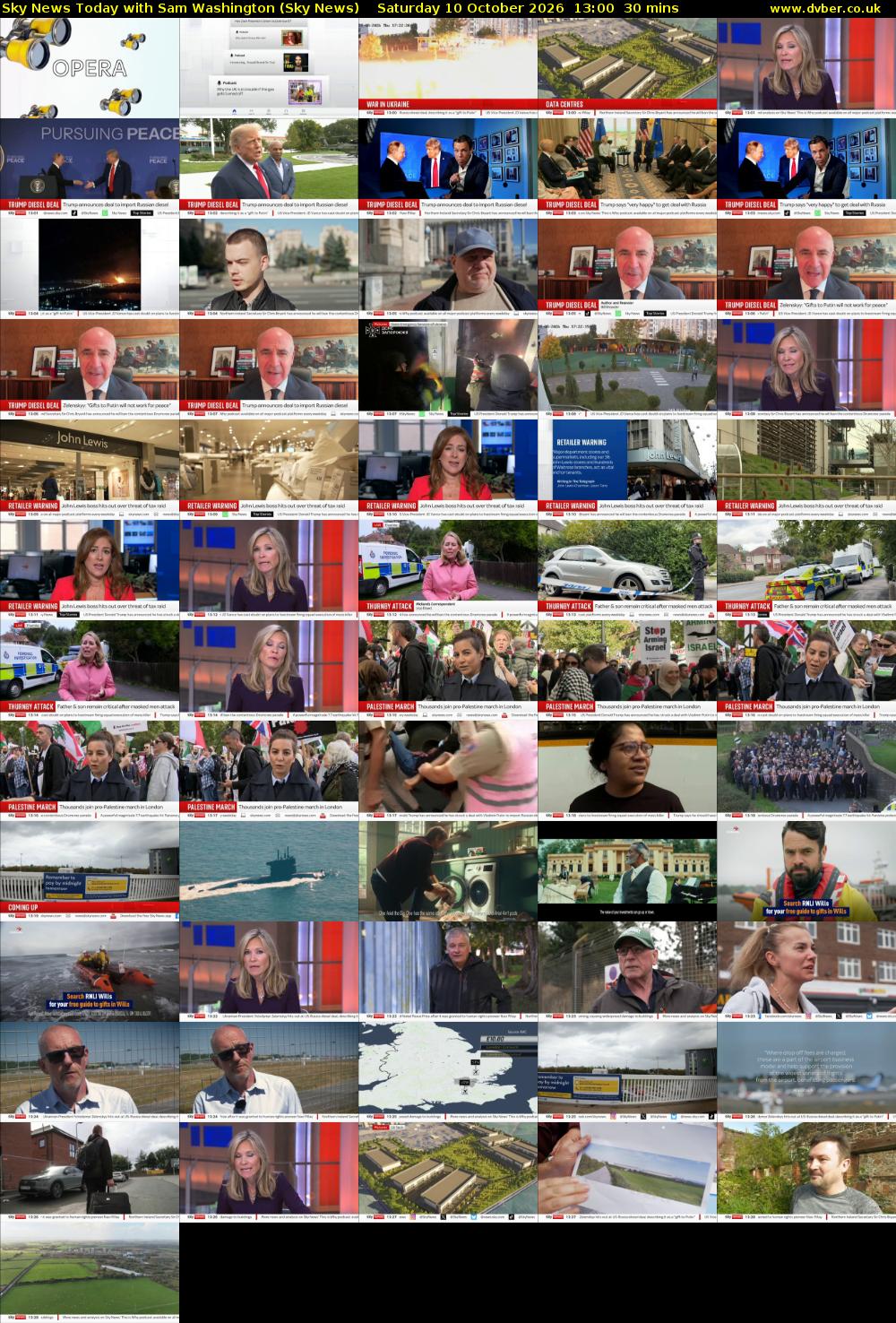 Sky News Today with Sam Washington (Sky News) Saturday 10 October 2026 13:00 - 13:30