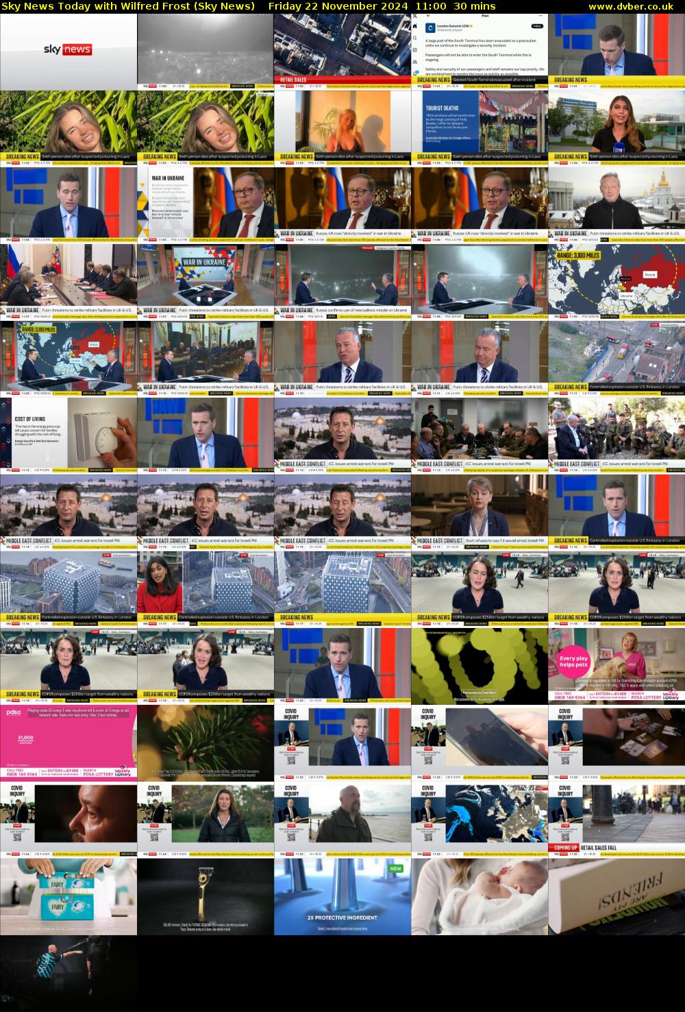 Sky News Today with Wilfred Frost (Sky News) Friday 22 November 2024 11:00 - 11:30