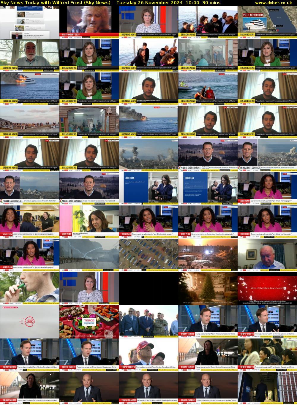 Sky News Today with Wilfred Frost (Sky News) Tuesday 26 November 2024 10:00 - 10:30