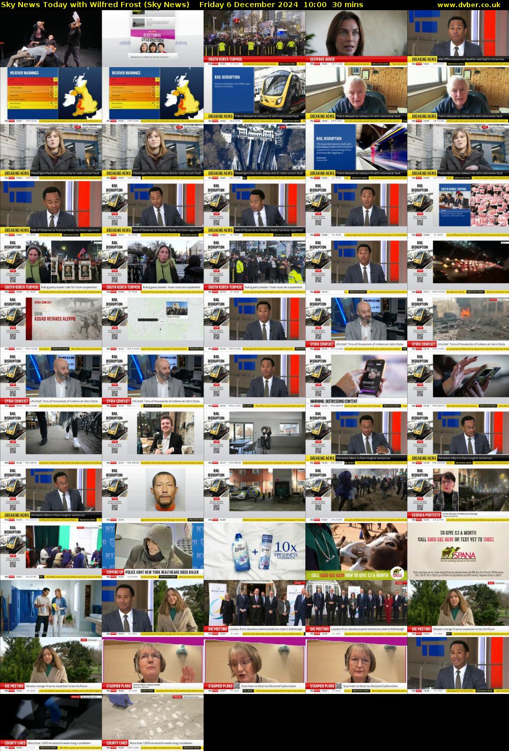 Sky News Today with Wilfred Frost (Sky News) Friday 6 December 2024 10:00 - 10:30