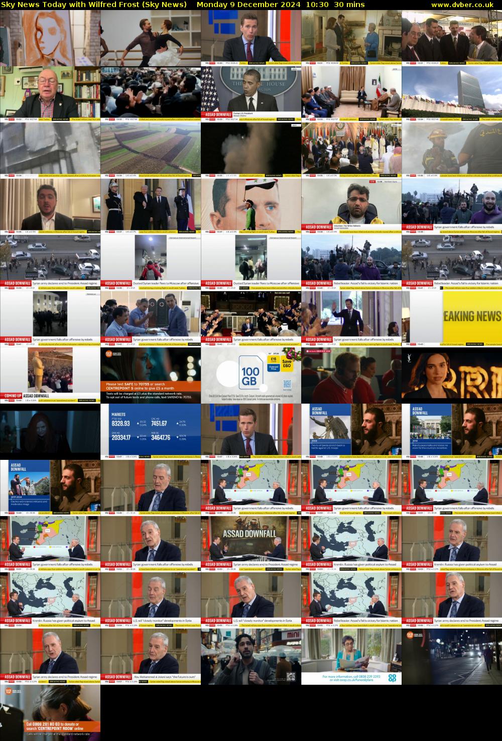 Sky News Today with Wilfred Frost (Sky News) Monday 9 December 2024 10:30 - 11:00