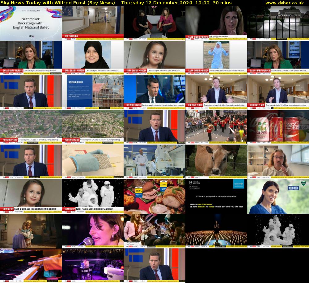 Sky News Today with Wilfred Frost (Sky News) Thursday 12 December 2024 10:00 - 10:30
