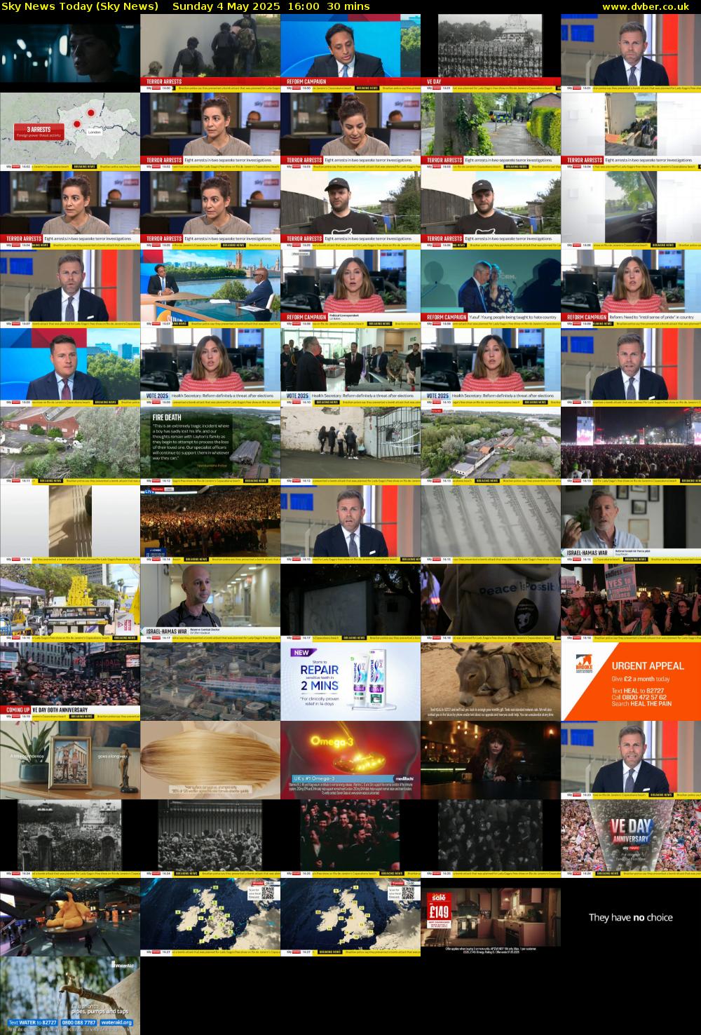 Sky News Today (Sky News) Sunday 4 May 2025 16:00 - 16:30