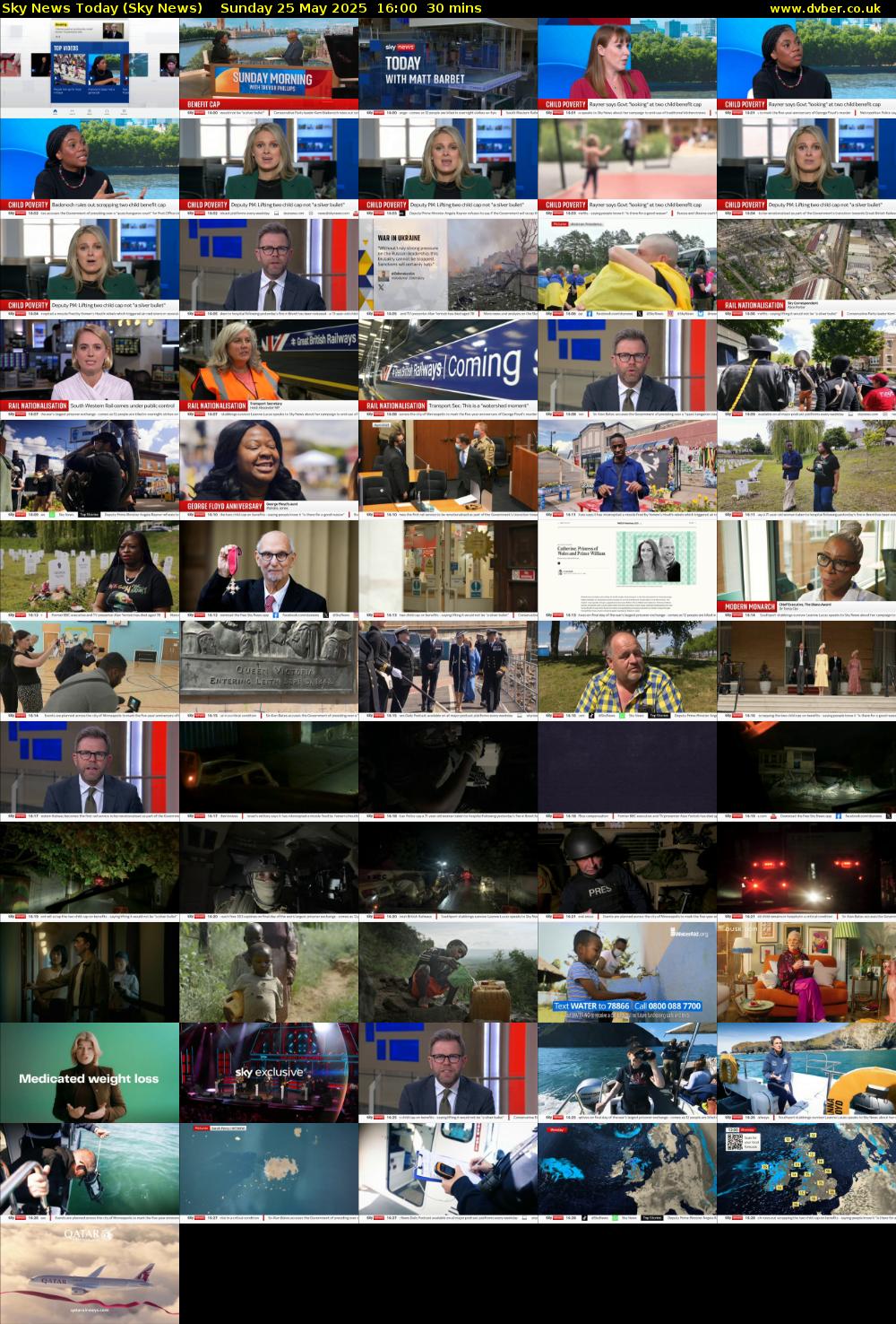 Sky News Today (Sky News) Sunday 25 May 2025 16:00 - 16:30