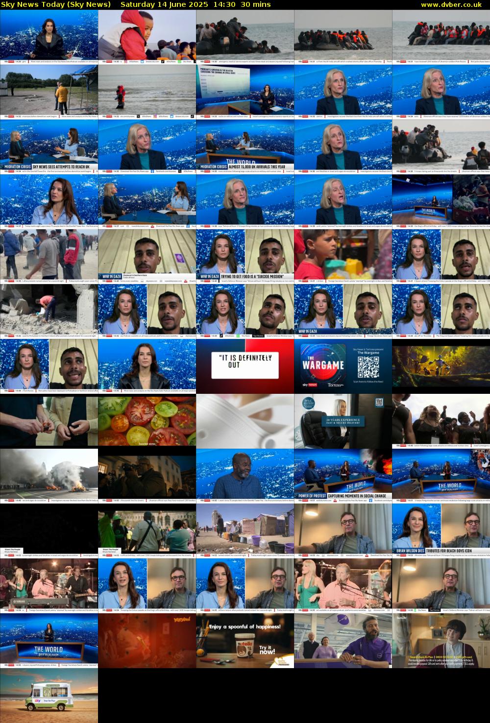 Sky News Today (Sky News) Saturday 14 June 2025 14:30 - 15:00