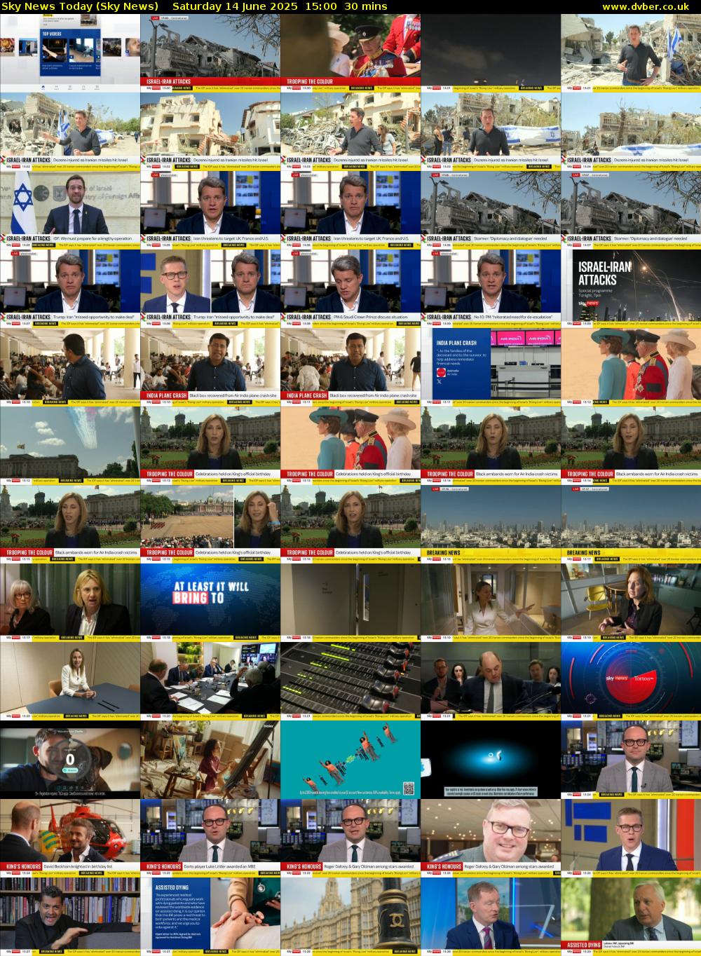 Sky News Today (Sky News) Saturday 14 June 2025 15:00 - 15:30