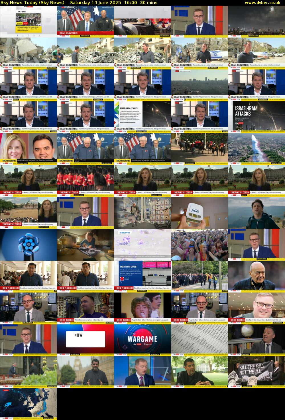 Sky News Today (Sky News) Saturday 14 June 2025 16:00 - 16:30