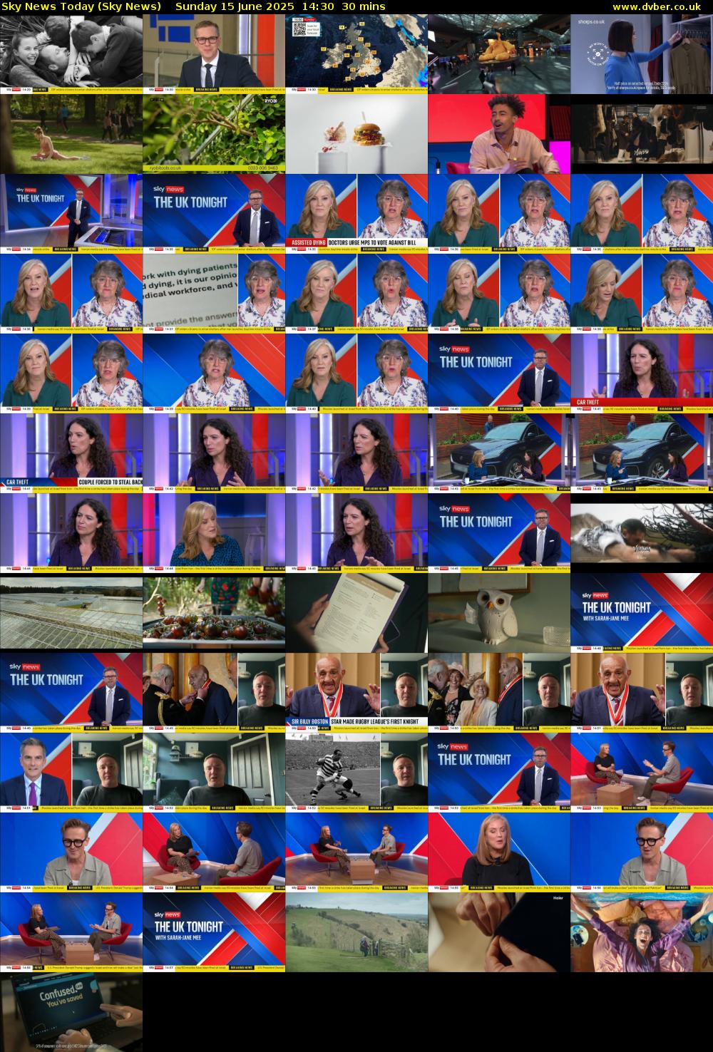 Sky News Today (Sky News) Sunday 15 June 2025 14:30 - 15:00