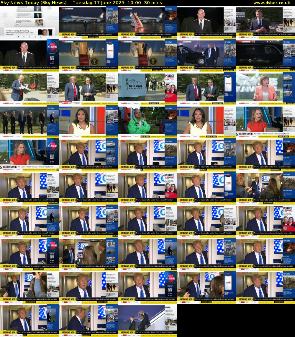 Sky News Today (Sky News) Tuesday 17 June 2025 10:00 - 10:30