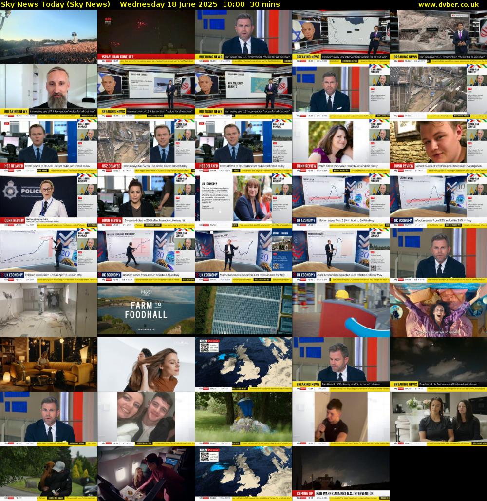 Sky News Today (Sky News) Wednesday 18 June 2025 10:00 - 10:30