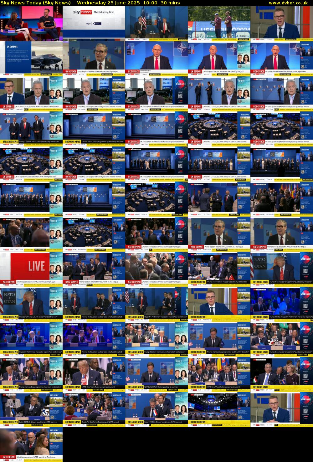 Sky News Today (Sky News) Wednesday 25 June 2025 10:00 - 10:30
