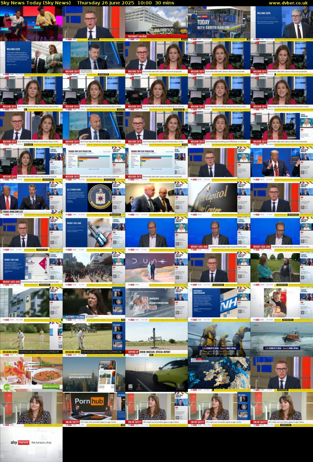 Sky News Today (Sky News) Thursday 26 June 2025 10:00 - 10:30