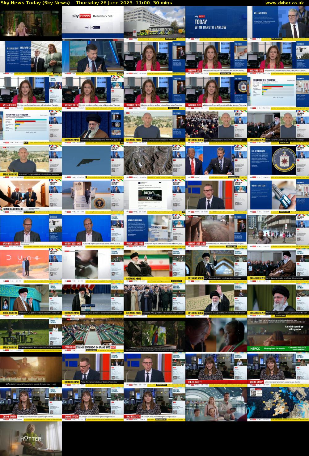 Sky News Today (Sky News) Thursday 26 June 2025 11:00 - 11:30