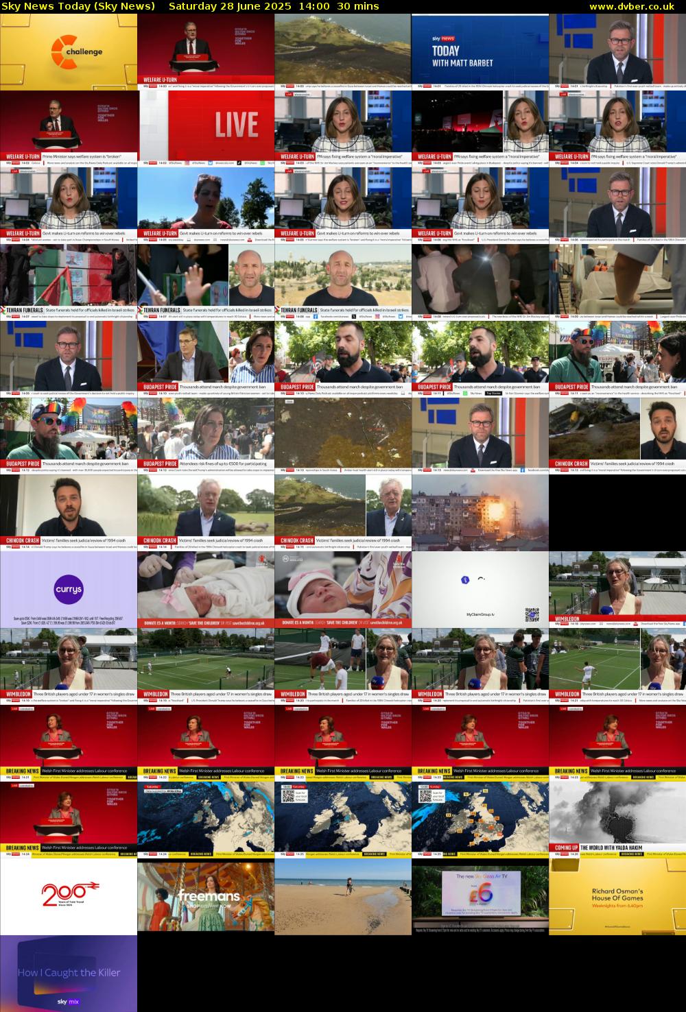 Sky News Today (Sky News) Saturday 28 June 2025 14:00 - 14:30