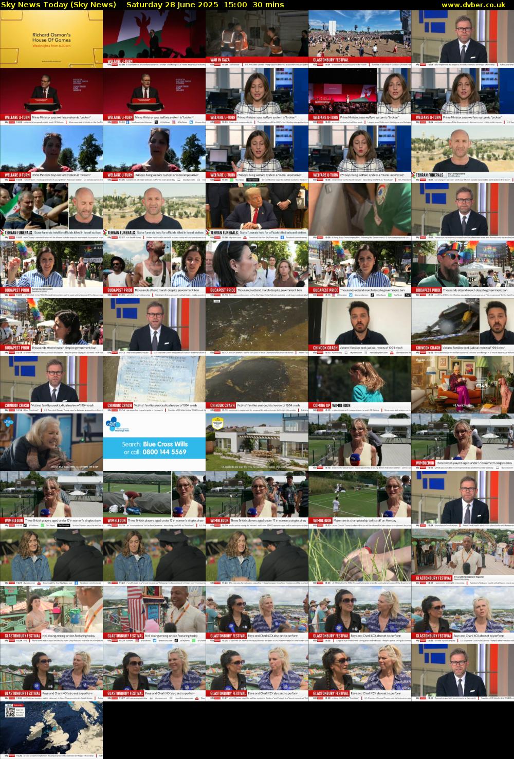 Sky News Today (Sky News) Saturday 28 June 2025 15:00 - 15:30