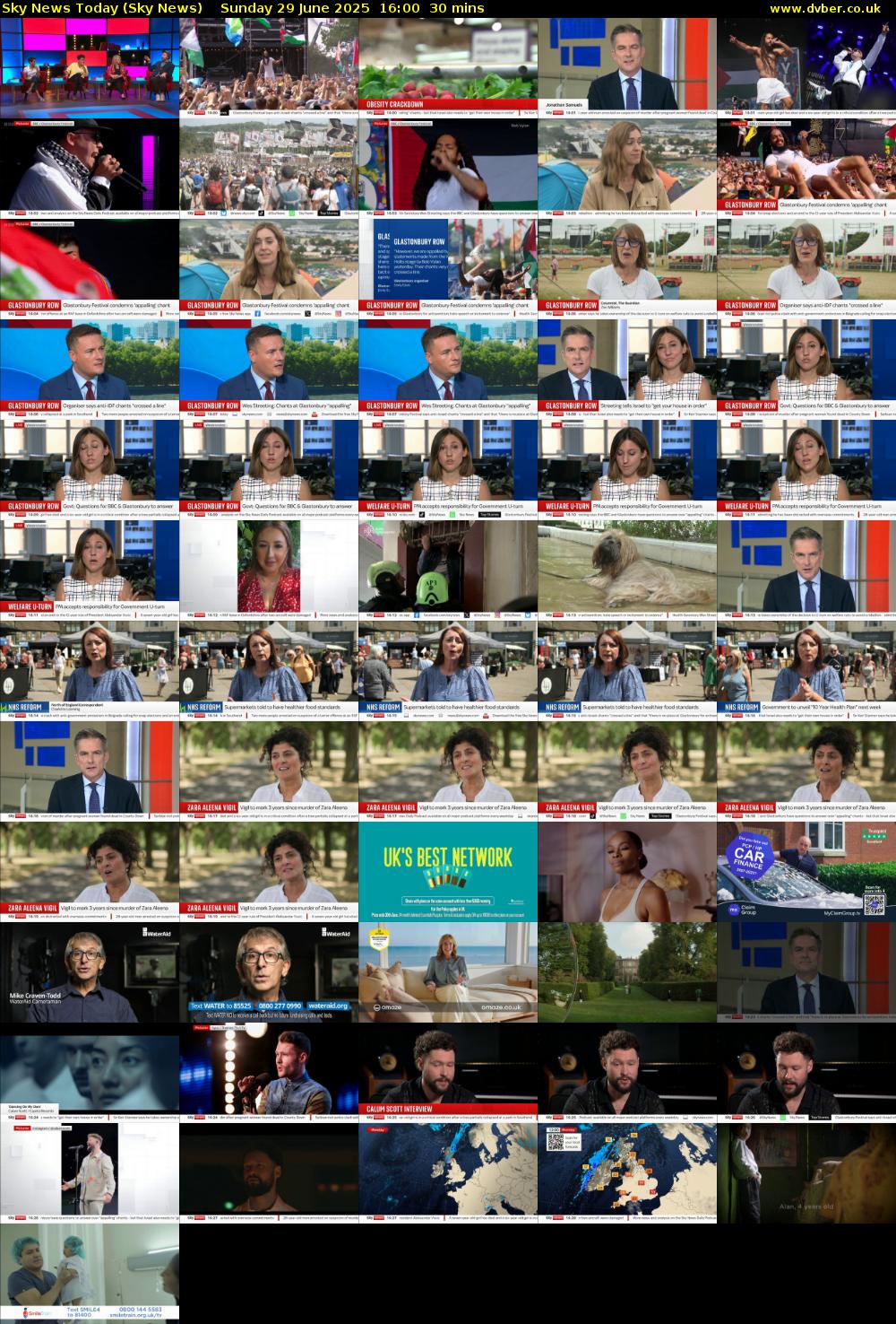 Sky News Today (Sky News) Sunday 29 June 2025 16:00 - 16:30