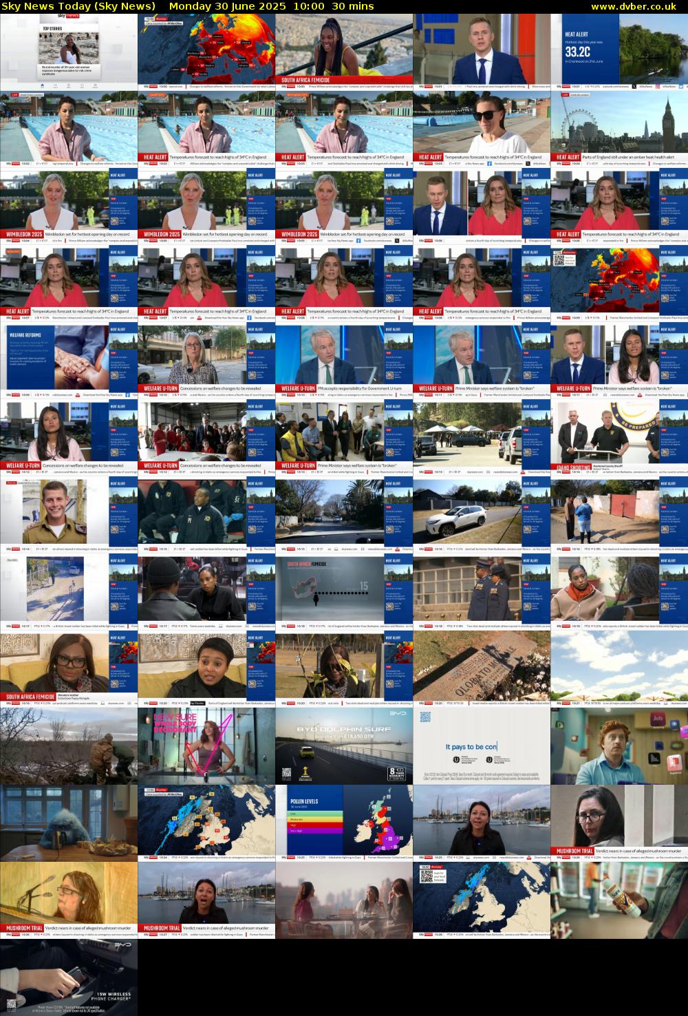 Sky News Today (Sky News) Monday 30 June 2025 10:00 - 10:30