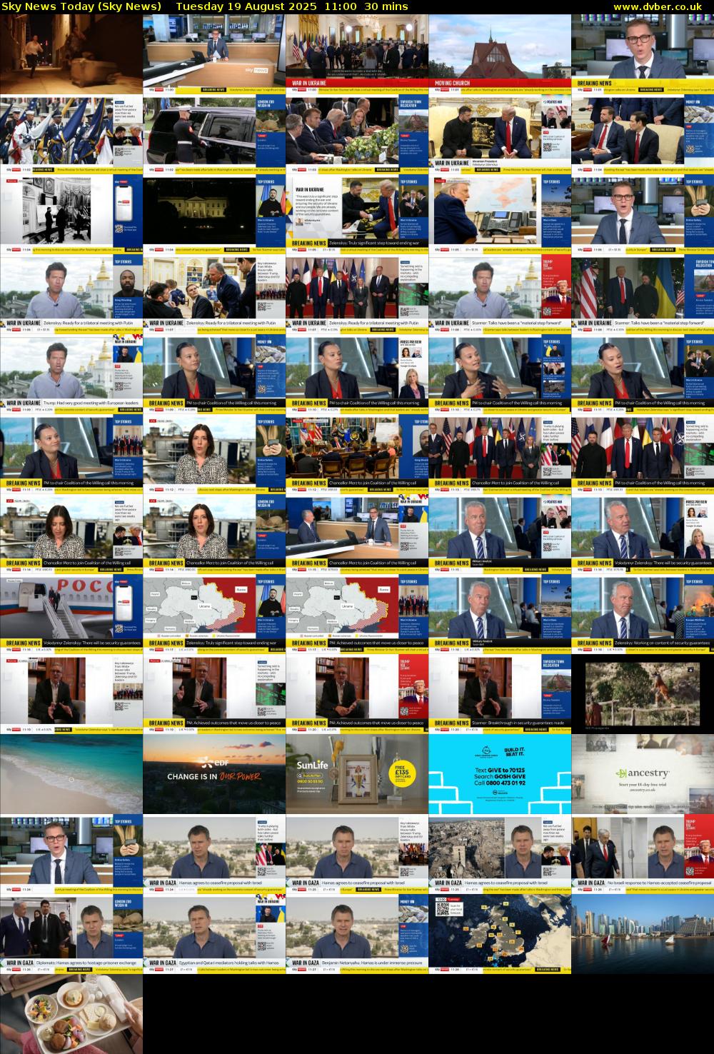 Sky News Today (Sky News) Tuesday 19 August 2025 11:00 - 11:30