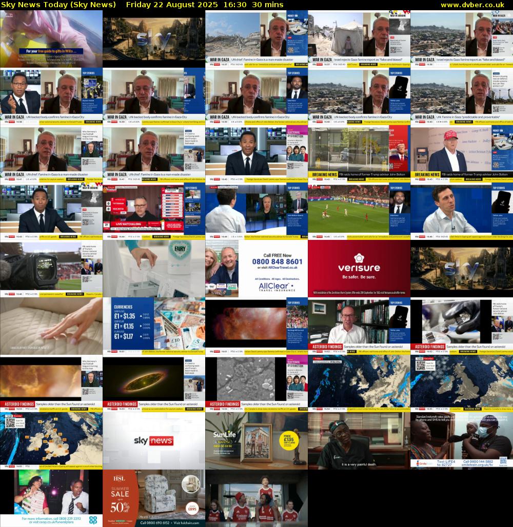 Sky News Today (Sky News) Friday 22 August 2025 16:30 - 17:00