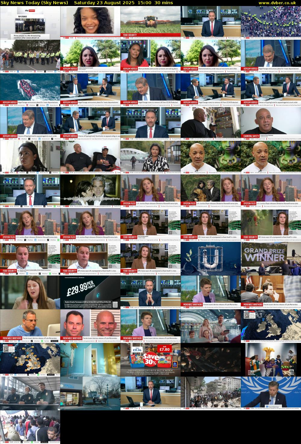 Sky News Today (Sky News) Saturday 23 August 2025 15:00 - 15:30