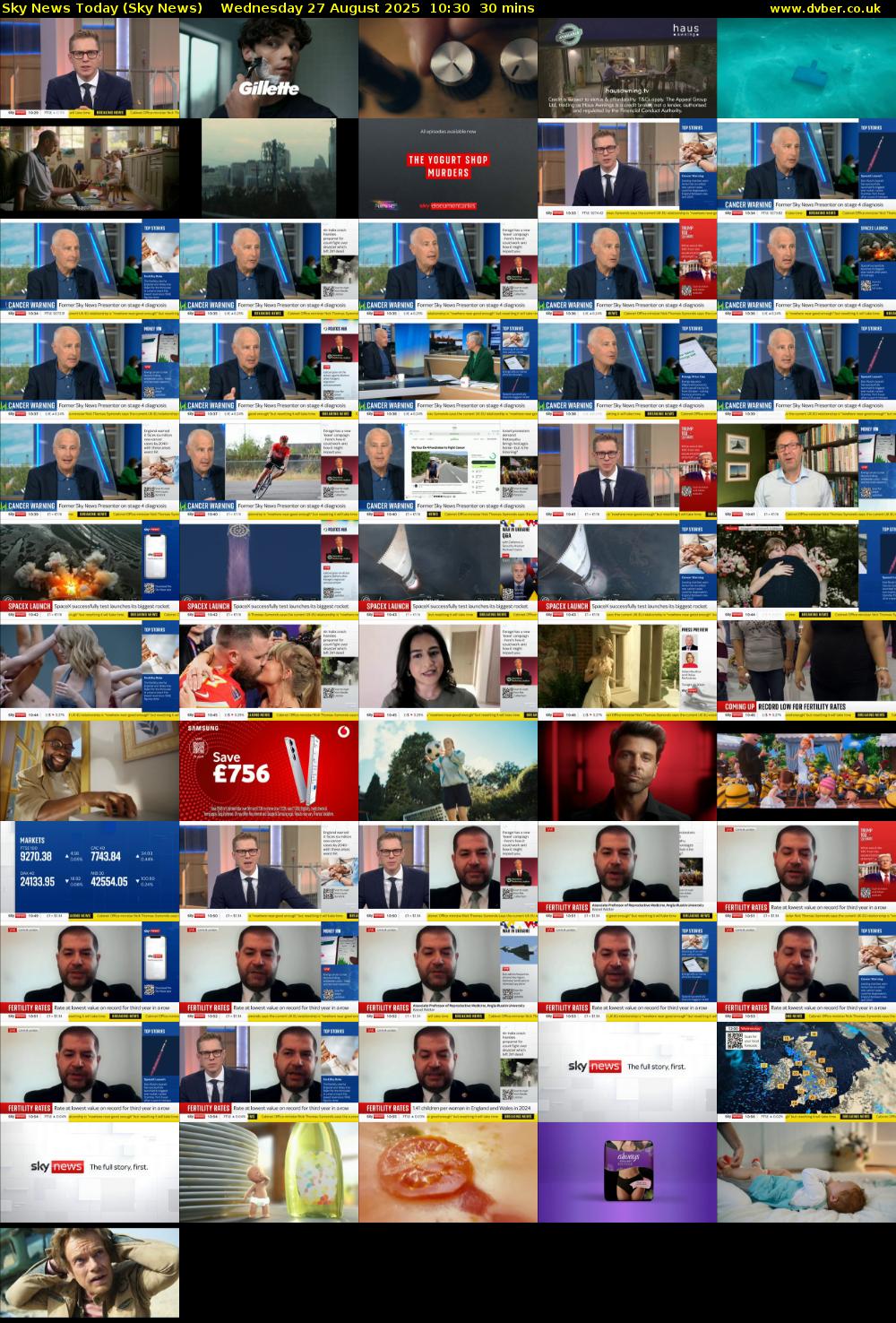 Sky News Today (Sky News) Wednesday 27 August 2025 10:30 - 11:00