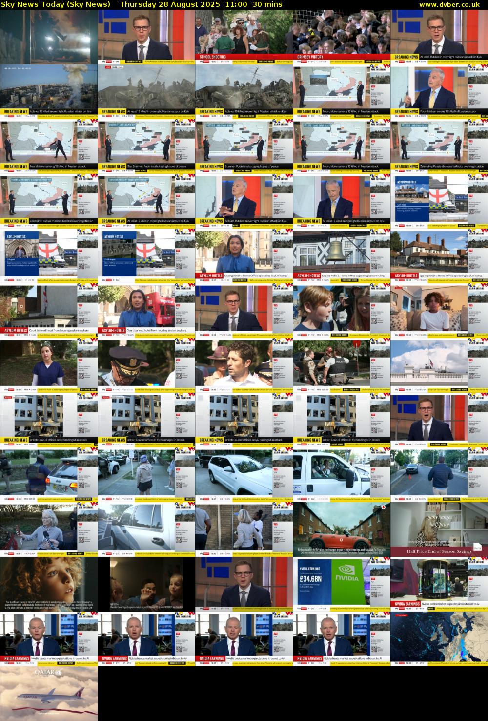 Sky News Today (Sky News) Thursday 28 August 2025 11:00 - 11:30