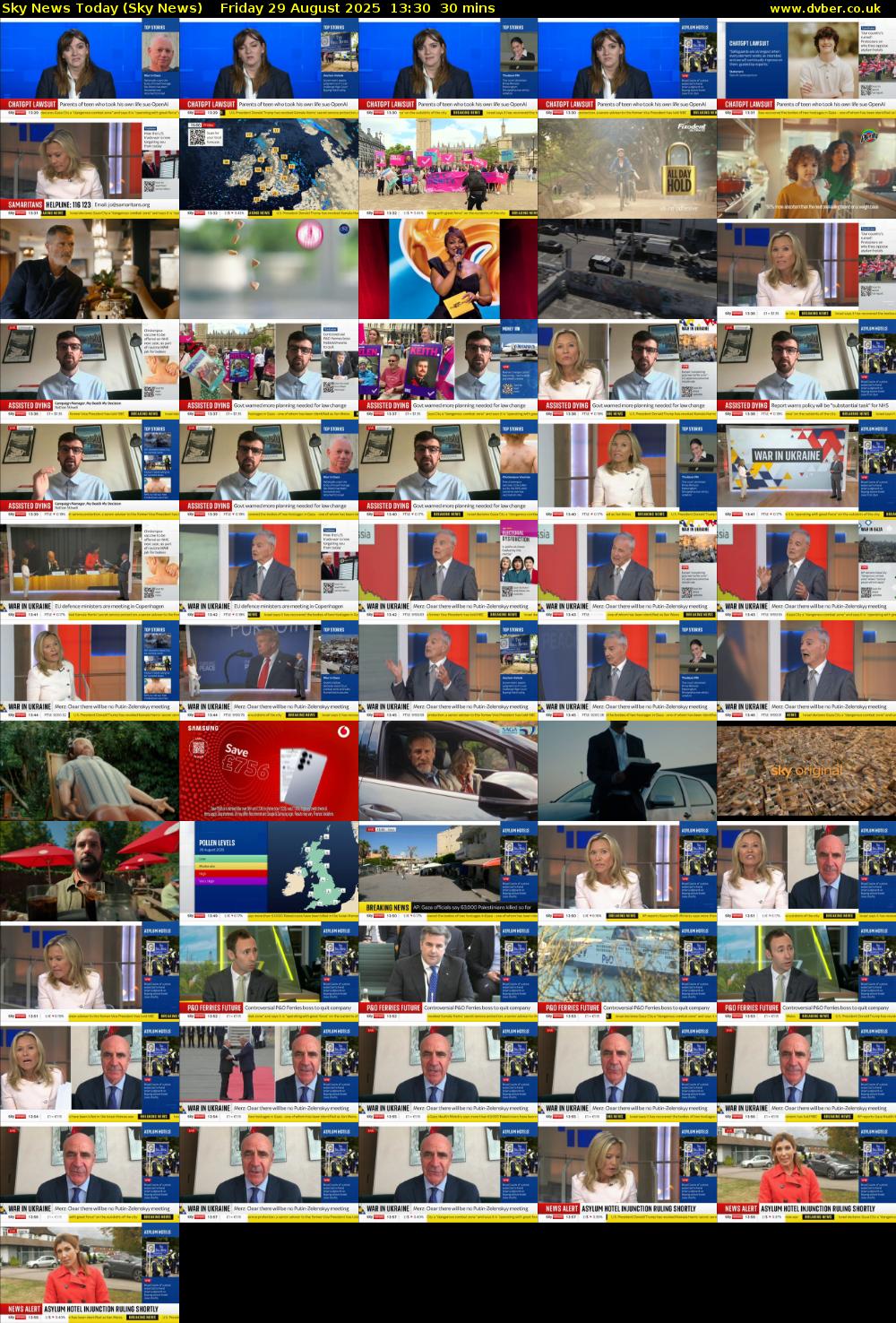 Sky News Today (Sky News) Friday 29 August 2025 13:30 - 14:00