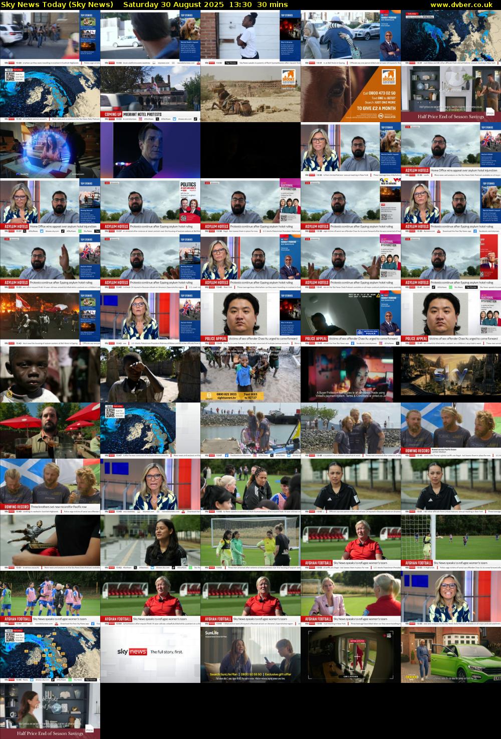 Sky News Today (Sky News) Saturday 30 August 2025 13:30 - 14:00